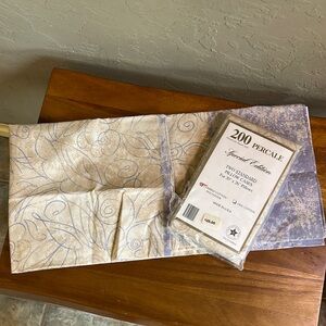 Blue and cream vintage made in the USA pillowcases set of 4 20x26 size‎ New